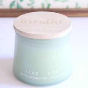 Sand + Fog | Earthly Eucalyptus Mint Aromatherapy Breath Candle NWT  | 11 oz